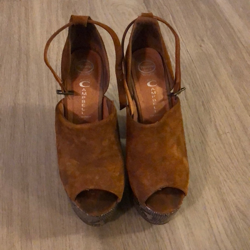 Jeffrey Campbell Suede & Snakeskin Platforms